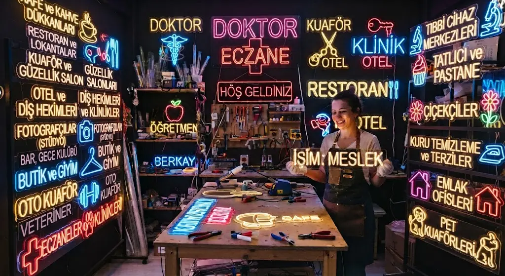 Işıklı Neon Tabela Çeşitleri - Neon Line